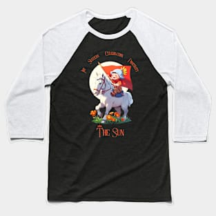 The Sun Tarot Baseball T-Shirt